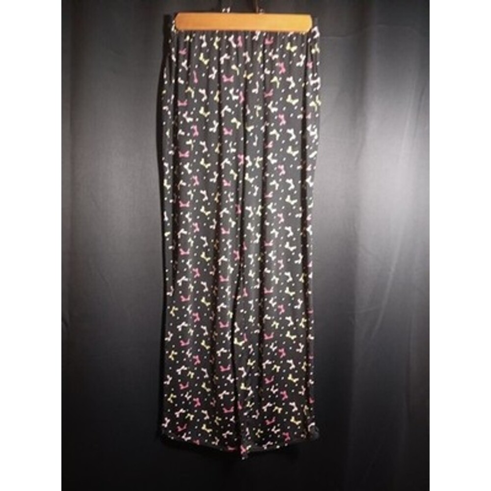 Betsey Johnson Intimates Women’s Small Black Bow Babydoll Nighty Lounge 2 Piece - Picture 5 of 6